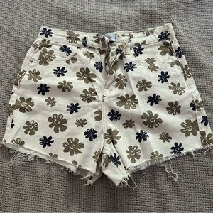 Flower Pattern Y2K Denim shorts